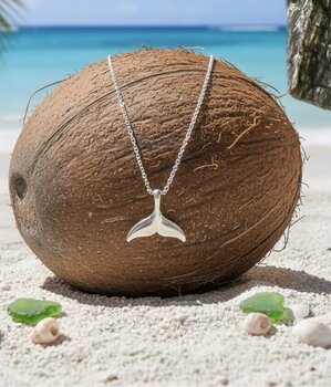 PINGENTE PRATA RABO BALEIA