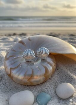 BRINCO PRATA, CONCHA SHELL