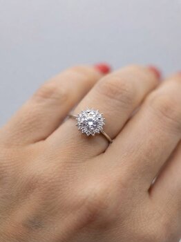 ANEL DE PRATA COM ZIRCONIA NUMERAÇÃO 19
